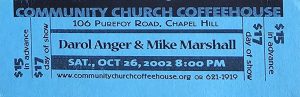 Mike Marshall Ticket - 2002